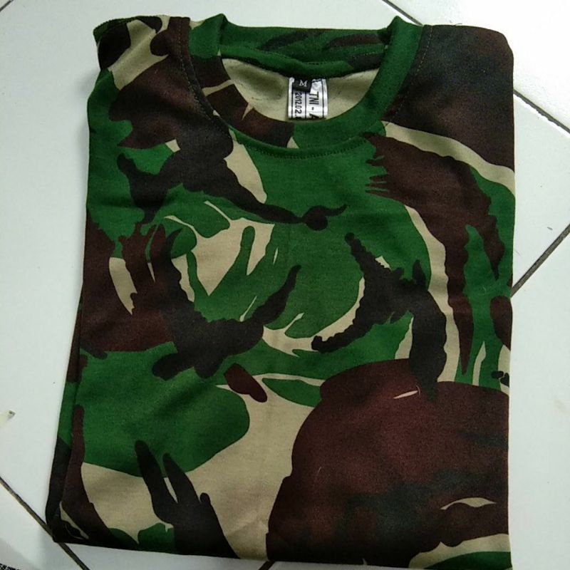 GILBERT ARMY STORE Grosir Kaos Loreng Jatah Tni Tebal MAlvinas L XL XXL jumbo Oblong Lengan Pendek  Kualitas Premium Katun