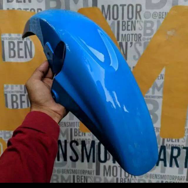 Spakbor depan satria fu facelift biru