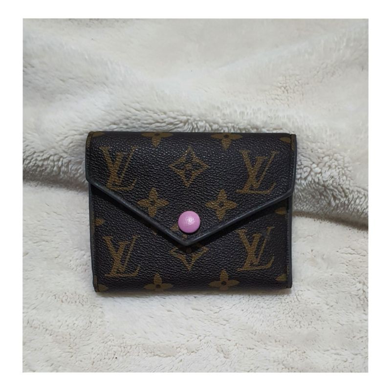 dompet lv premium emille pendek pink preloved