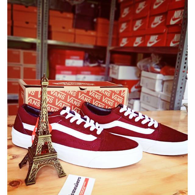 Vans old skool maroon