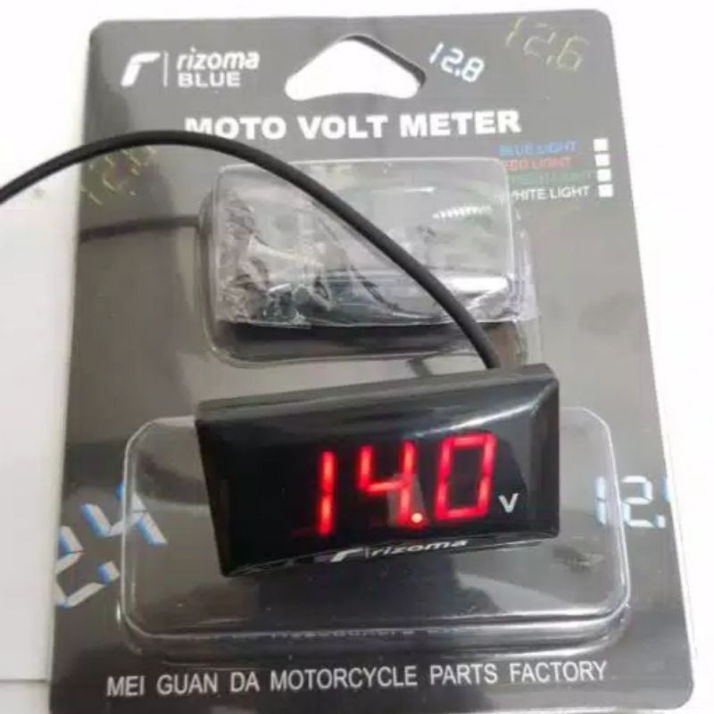 Vol meter motor volt meter Aki Digital Alat pengukur Aki motor