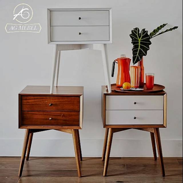 NAKAS MINI 2 LACI RETRO NAKAS MEJA KAMAR TIDUR KAYU JATI NAKAS MINI 2 LACI RETRO NAKAS MEJA KAMAR TIDUR KAYU JATI
