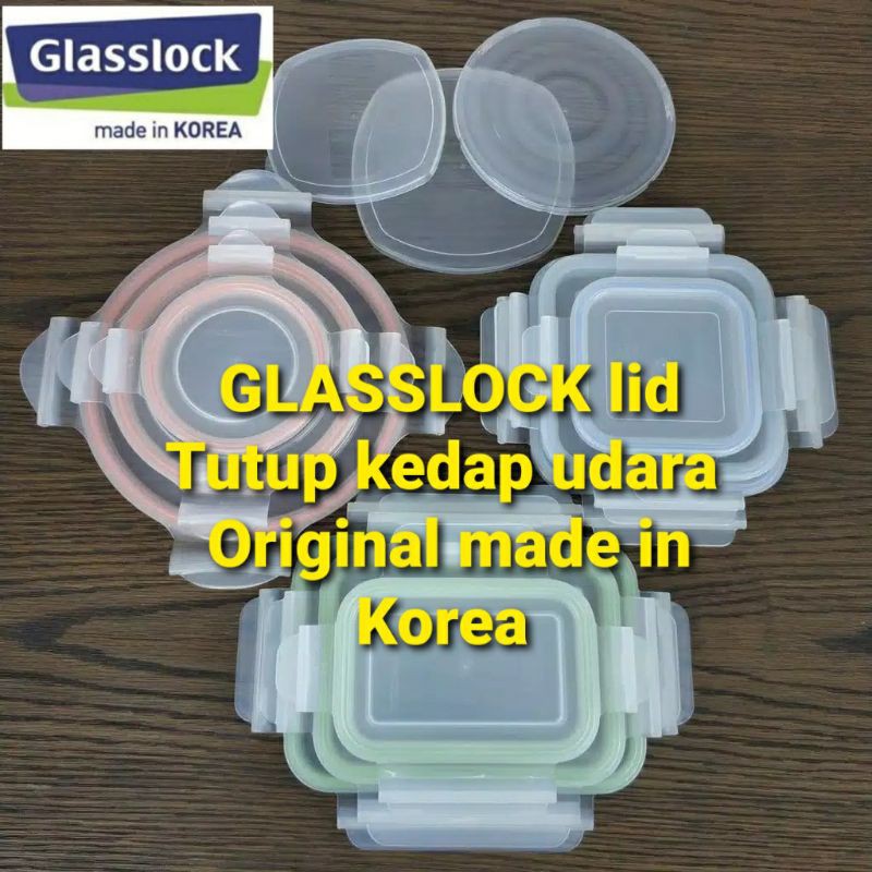 Aksesoris Original Tutup Klik Food Container Glasslock - ORI Tutup kedap udara Glasslock asli Made i