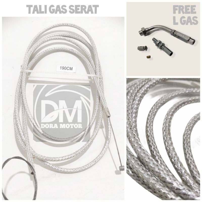 TALI GAS SERAT UNTUK SEMUA TIPE MOTOR COCOK / TALI GAS SPONTAN / TALI GAS SERAT KARBON