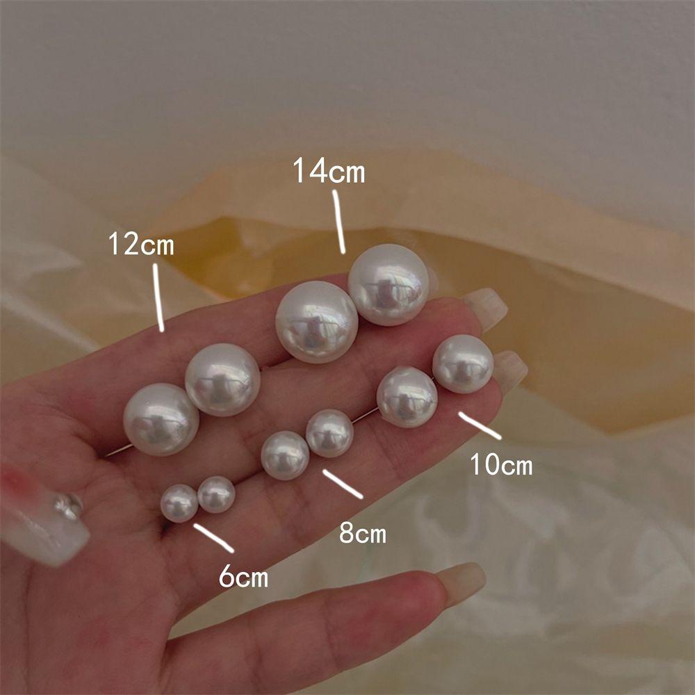 Mxbeauty Anting Mutiara Indah Retro Geometri Perancis Besar Pearl Bead Anting Perempuan