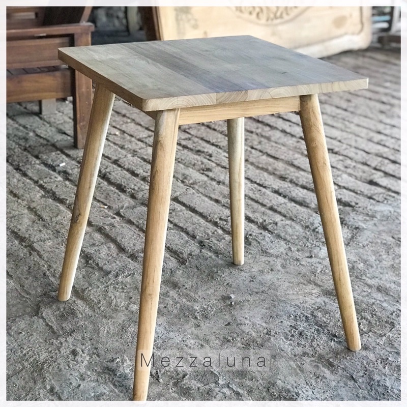 MEJA MAKAN MINIMALIS 2 KURSI / MEJA FURNITURE RETRO MINIMALIS