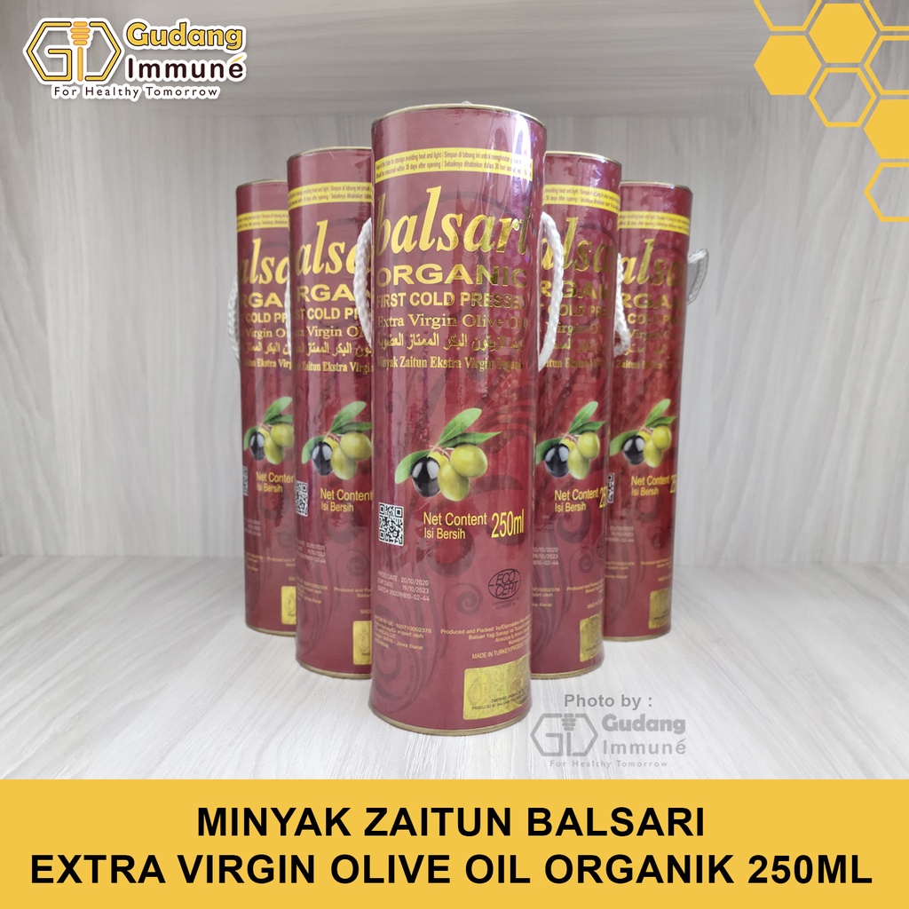 

Minyak Zaitun Balsari Organic Extra Virgin Olive Oil 250ml - Gudang Immune