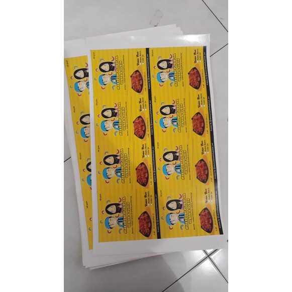 

Cetak stiker Sticker bontak, vinyl transparan, vinyl susu, Label kemasan produk botol a3+ (32x54)