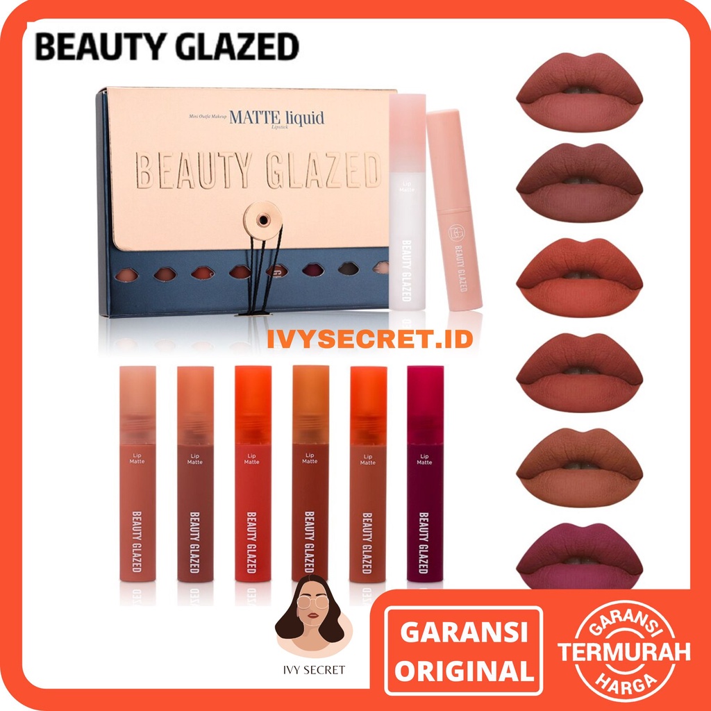 Beauty Glazed Lip Cream Set 8 Color Beauty Glazed Lipstik Beauty Glazed Lipstick Beauty Glazed Lipstick Matte Beauty Glazed Lip Matte Beauty Glazed Lip Cream