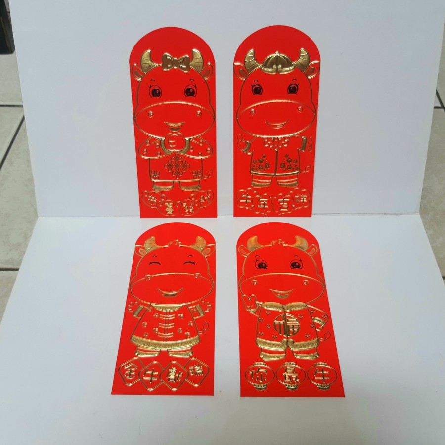 

angpao imlek 2021 shio kerbau LL0290 termurah | angpao kertas premium
