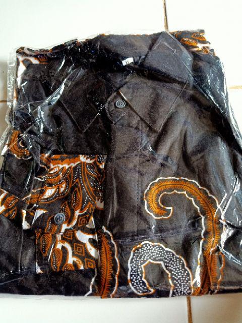Kemeja Batik Anak Lengan Panjang S M L Xl Baju Batik Anal Lengan Panjang