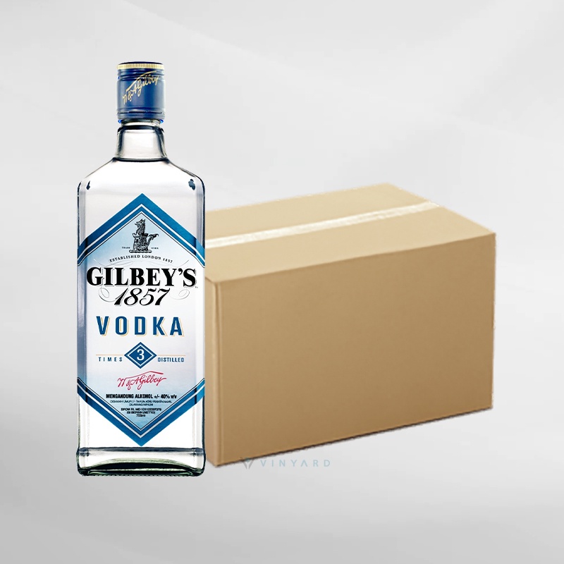 PROMO ( 12 Botol ) Gilbey's Vodka 700 ml