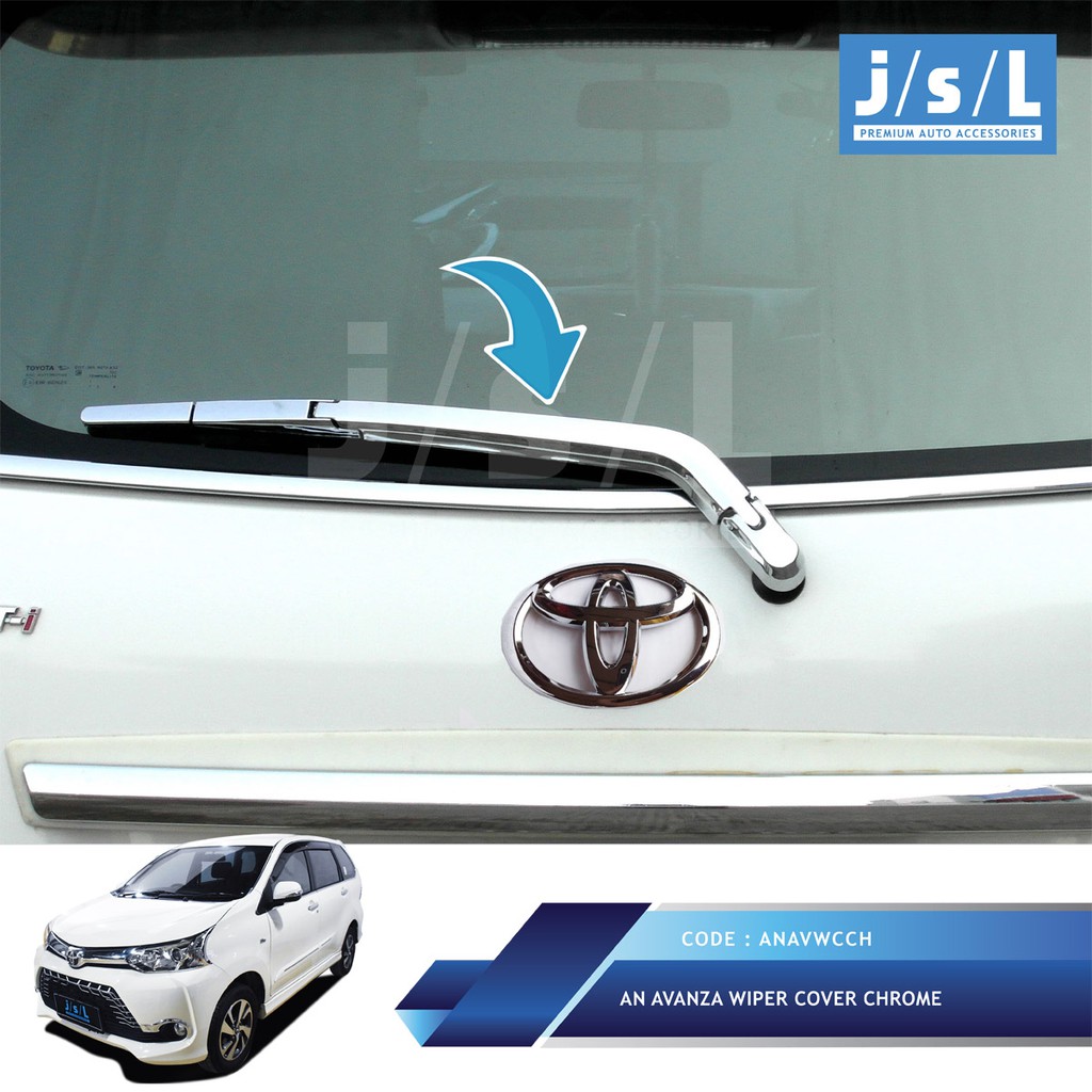 Grand All New Avanza Wiper Cover Chrome JSL Aksesoris Mobil