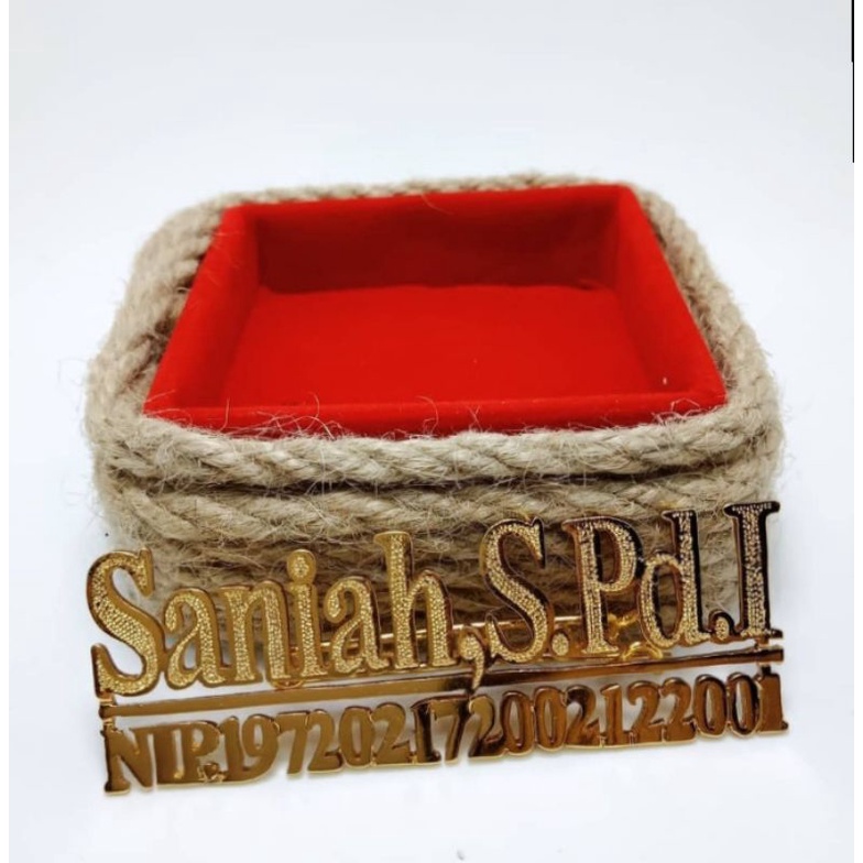 Bros Nip Custom Nama Lapis Emas / Handmade