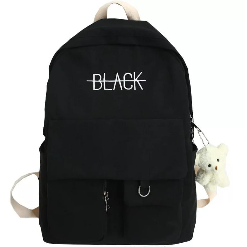 TAS RANSEL AIDA-TAS BLACK-TAS KOREAN STYLE-TAS SEKOLAH-RANSEL SEKOLAH-MORYMONY