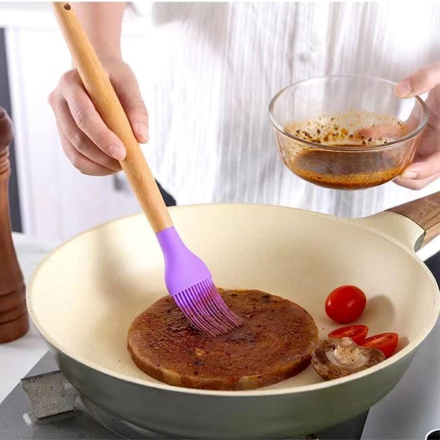 Peralatan Set Masak Silikon 12 Pcs - Peralatan Masak Anti Lengket - spatula set silikon