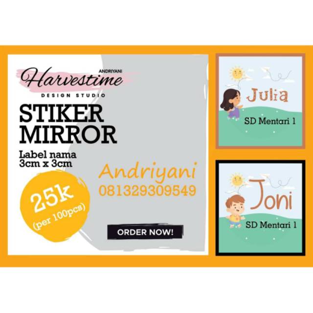 

Label Produk Stiker Produk Stiker Nama Stiker Ulang Tahun Stiker Identitas 1set 100pcs