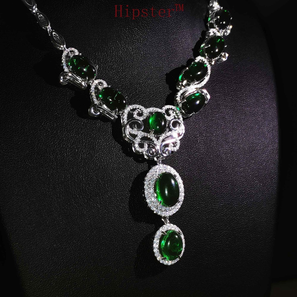 Natural Necklace Emerald Fashion Luxury