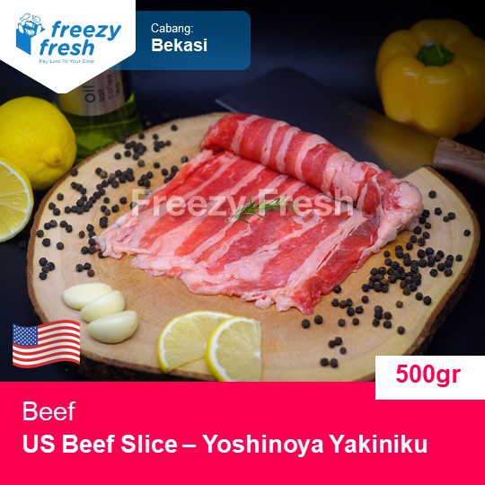 

Daging Sapi Slice Yoshinoya Yakiniku / US Beef Slice 500gr