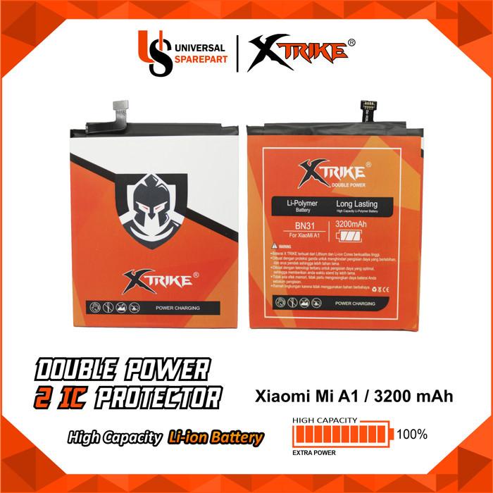 Baterai XTRIKE Double Power XIAOMI BN31 MI A1 REDMI NOTE 5A MI 5X
