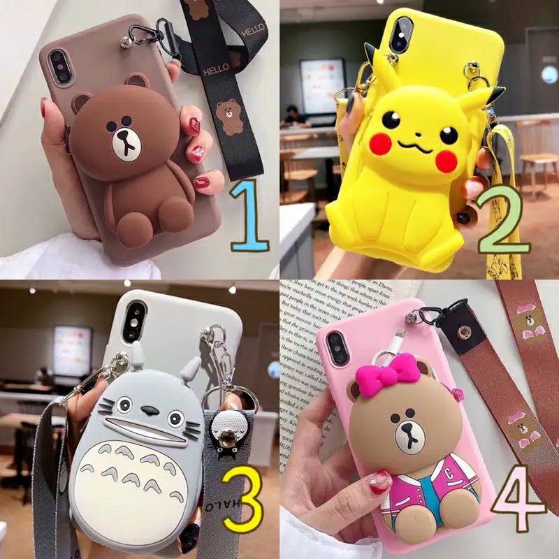 casing hp dompet koin