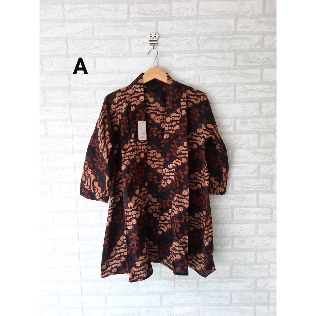 vest outer/ rompi batik berlengan jumbo