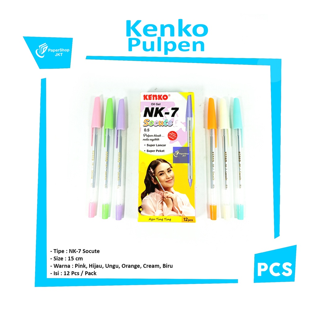 

KENKO - Oil Gel Pen PulpenNK-7 Socute - Pcs