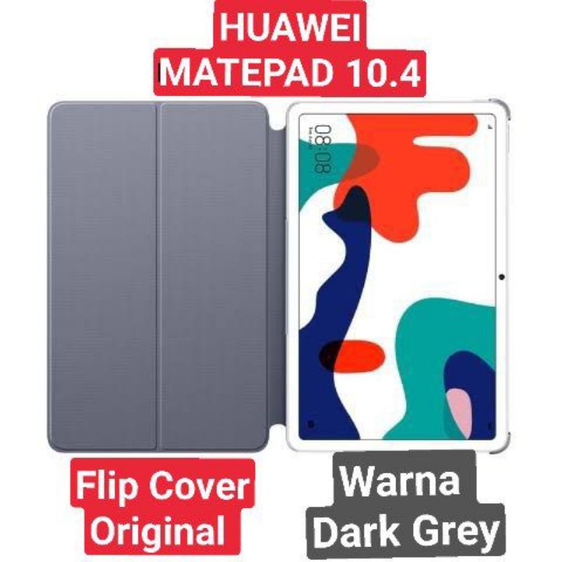 HUAWEI Matepad 10.4 2022 / 10.4&quot; Inch 2020 / MatePad R 10.4&quot; 2021 Inch Flip Cover Folio Casing Case Original Dark Grey Abu