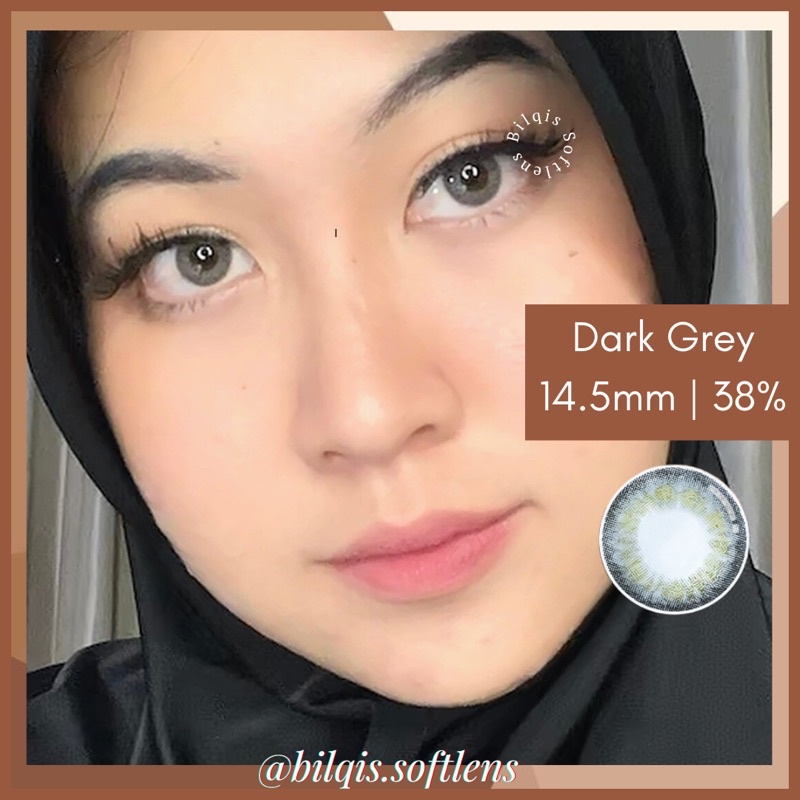 Softlens Dark Series / Dark Choco 14.5mm / Softlens Coklat Natural