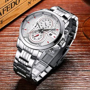 Jam Tangan Biden Silver 0085