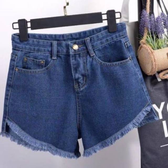 CELANA JEANS PENDEK WANITA SEXY HOTPANTS RAWIS