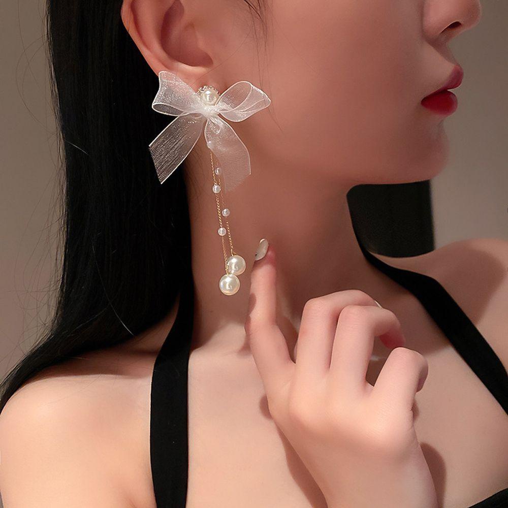 Lily Anting Wanita Mutiara Perhiasan Trendy Elegan