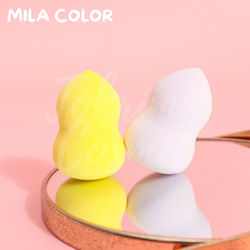 MILA COLOR [4Pcs/Set Spons Beauty Blender Sponge /Make Up Tools / Spons Blender / Spon Makeup Foundation / Bedak / TOKRIMACOSMET