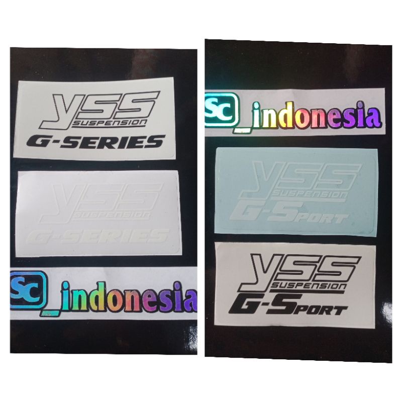 STIKER PRINTCUTT SHOCK YSS SERIES & YSS G SPORT