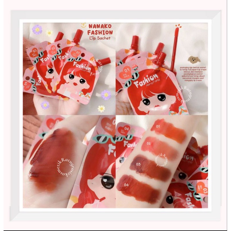 PROMO ECER!!!LIP GLOSS SACHET FASHION BEAUTY GIRL HENGFANG