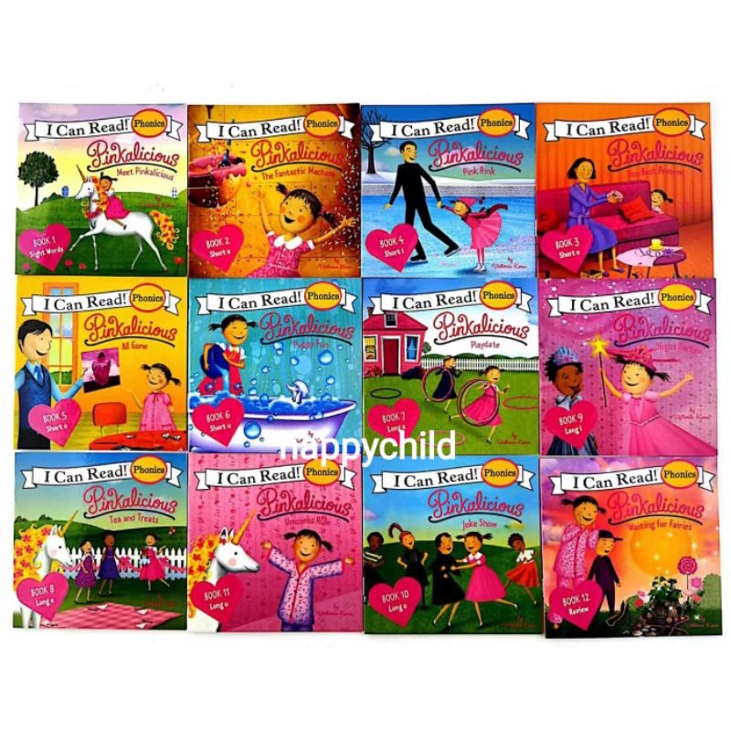 12 books I can read phonics pinkalicious buku anak buku phonics buku impor happychild