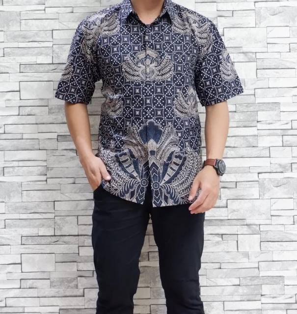 Hem pendek batik lapis furing ori batik solo sragenan