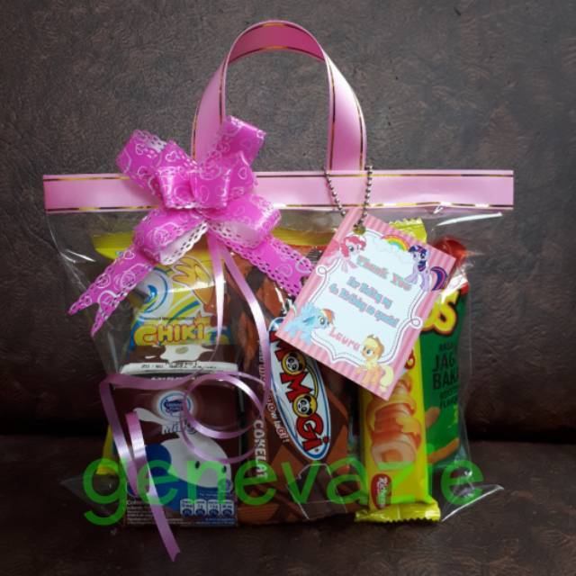 

Paket snack ulang tahun dan thank card ultah/Goodie bag ultah