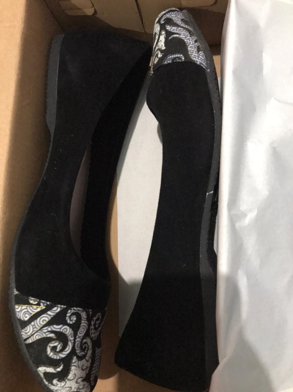 Promo Black Sale Khusus Order Po The Warna Flatshoes Sepatu Batik Wanita