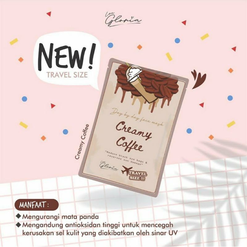 (TERMURAH) MASKER TRAVEL SIZE LEA GLORIA UKURAN 10GRAM (10 VARIAN)