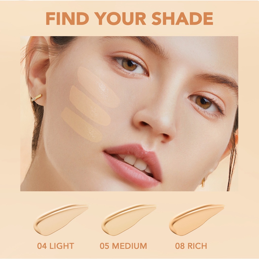 YOU Concealer NoutriWear+ Complete Cover Full Coverage | Tahan Lama 24 Jam | Nourishing