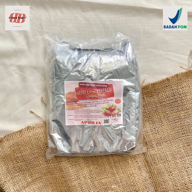[BPOM] APRILIA Masker Strawberry Honey 1kg / Masker Organik Kiloan PREMIUM