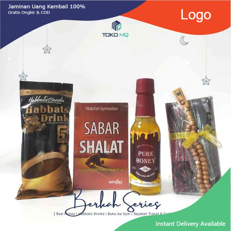 

Hampers Berkah Series (Madu Pure Honey 330gr | Habbats Drink | Buku Aa Gym | Sejadah & Tasbih)