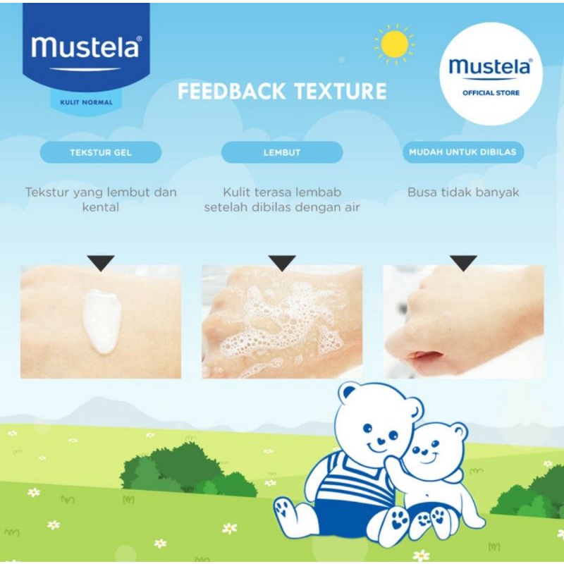 Mustela Bebe Gentle Cleansing Gel 200 ml/Sabun Mandi Bayi Mustela