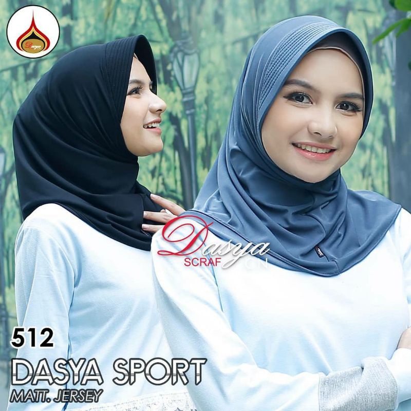 BERGO PED SPORT DASYA / HIJAB INSTAN JERSEY ZOYA SPORT DASYA