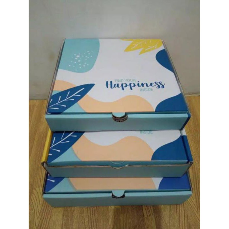 

Kardus Pizza 26x26x4cm LD "Find Your Hapinnes"/Box /Hampers