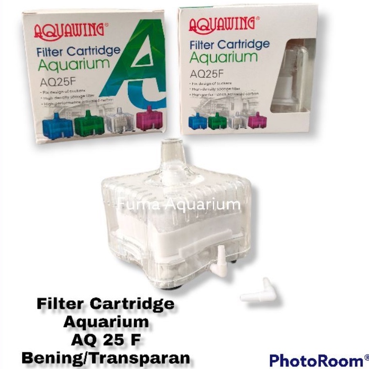 filter cartridge AQUAWING AQ 25 F Filter Aquarium - Mini Filter - Internal Filter Aquascape dan toples