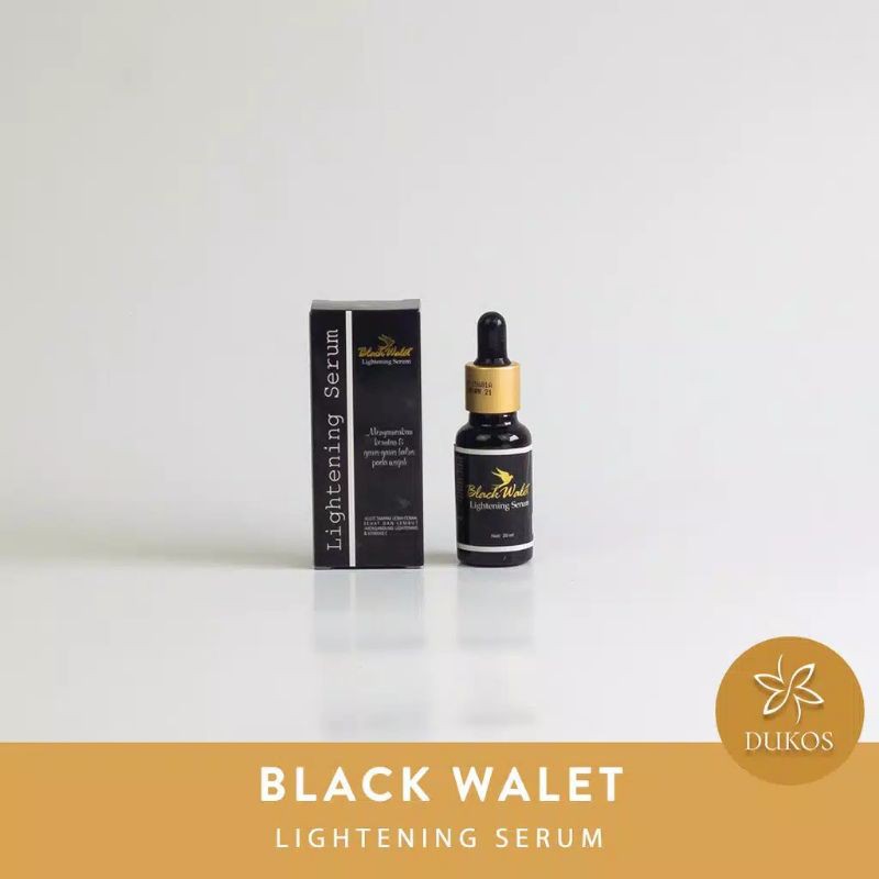 SERUM PEMUTIH WAJAH PENGHILANG BEKAS JERAWAT BLACK WALET LIGHTENING SERUM ORIGINAL BPOM