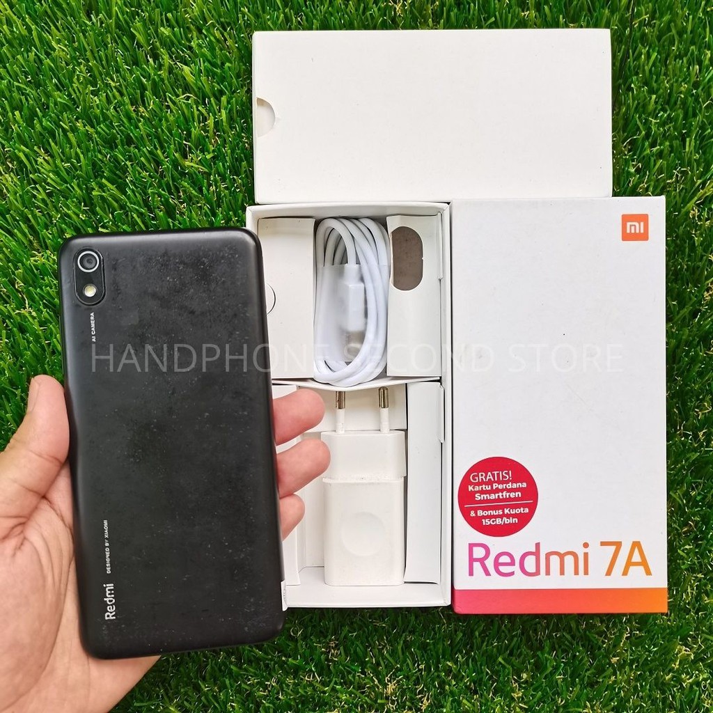 HP HANDPHONE XIAOMI REDMI 7A 2/16GB FULLSET NO HEADSET SECOND SEKEN BEKAS MURAH-2