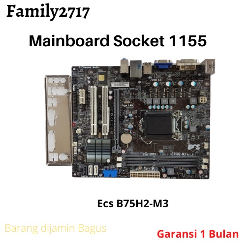Mainboard ECS B75H2 soket 1155 Ddr3